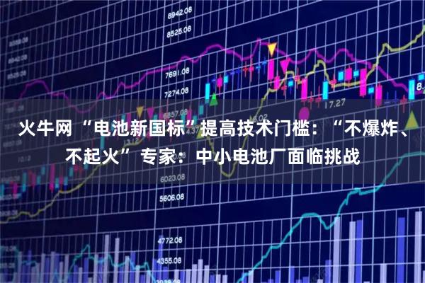 火牛网 “电池新国标”提高技术门槛：“不爆炸、不起火” 专家：中小电池厂面临挑战