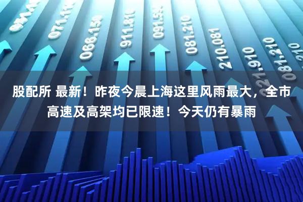 股配所 最新！昨夜今晨上海这里风雨最大，全市高速及高架均已限速！今天仍有暴雨